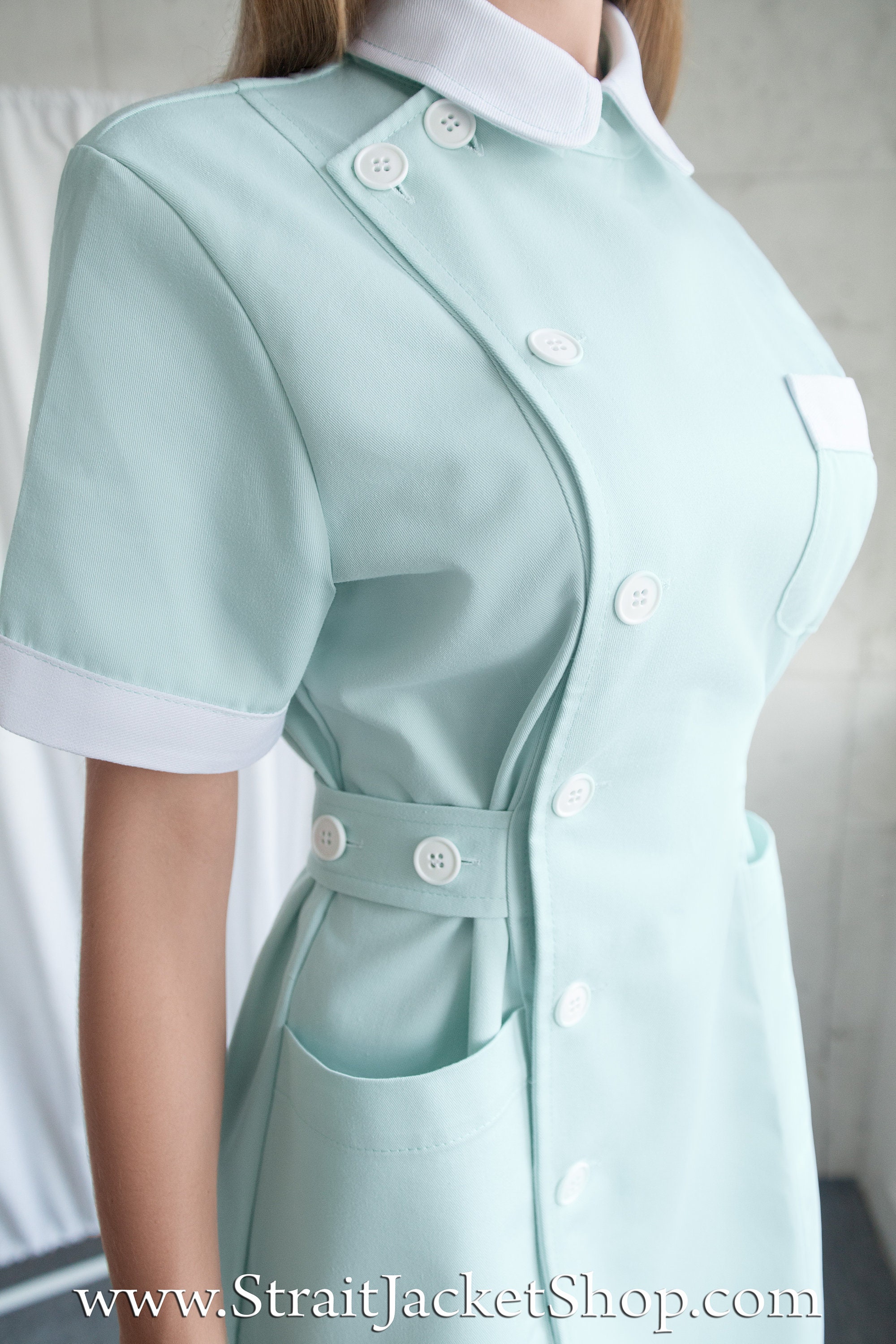 Cute Purple Nurse Uniform High Quality 100% Cotton / ABDL Nurse / Scrubs /  Nurse Dress With Short Sleeves Nurse Cap -  Canada
