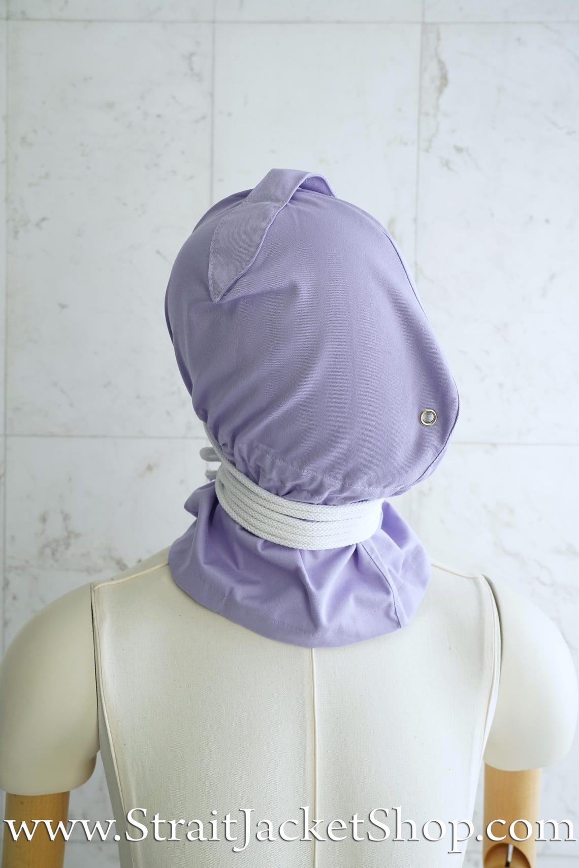 Pastel Bondage Hood -straitjacket Heavy Duty BDSM Obscure Vision Masks ...