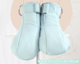 Mint Restraining Booties - Soft Padded Booties For Pupils/ ABDL / Adult Baby Diaper Lover / Bondage / Baby Mint / DDLG