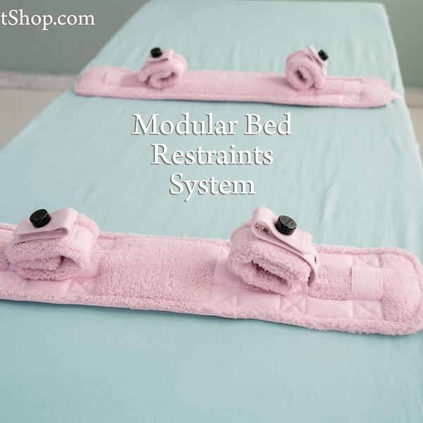 Pink Modular Bed Restraints System Pad - Bondage / Medical / Segufix / Straitjacketshop / Comfortable / ABDL / Fixation / DDLG