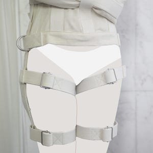 Upgrade - Thigh Straps instead of Crotch Straps for Costume Straitjacket  (Straitjacket sold separately)