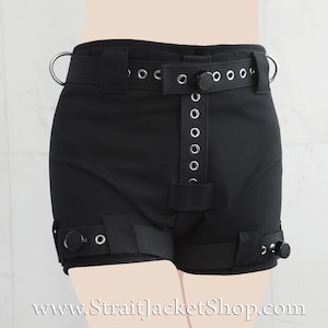 Black Heavy Duty Lockable Diaper Cover Pants - Anti Diaper Removal / Segufix Locks / Costume Underwear