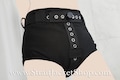 BLACK Lockable Diaper Cover Pants - Anti Diaper Removal / Restraining / ABDL / Segufix Locks / Diaper Cover / Bondage / Costume Underwear