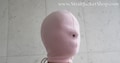 Pink Timeout Mask - Blindfold Baby Pink / ABDL / Restraining Face Hood / Laced