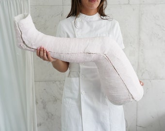 Orthopedic Plaster Casts - Pink Long Leg Cast and Blue Long Arm Cast