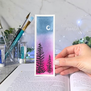 Hand-Painted Watercolor Bookmark | Gifts for Readers | Bookish Gift | Original Painting Artwork | Nature Bookmark | Book Lover Present | Art
