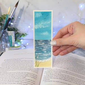 Hand-Painted Watercolor Bookmark | Gifts for Readers | Bookish Gift | Original Painting Artwork | Nature Bookmark | Book Lover Present | Art
