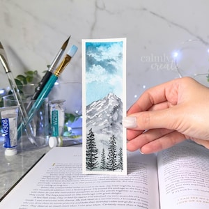 Hand-Painted Watercolor Bookmark | Gifts for Readers | Bookish Gift | Original Painting Artwork | Nature Bookmark | Book Lover Present | Art