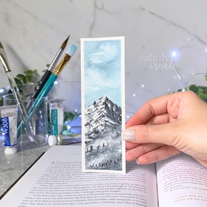 Hand-Painted Watercolor Bookmark | Gifts for Readers | Bookish Gift | Original Painting Artwork | Nature Bookmark | Book Lover Present | Art