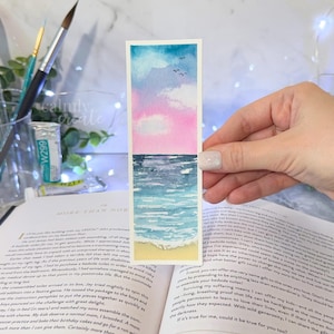 Hand-Painted Watercolor Bookmark | Gifts for Readers | Bookish Gift | Original Painting Artwork | Nature Bookmark | Book Lover Present | Art