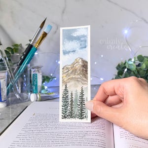 Hand-Painted Watercolor Bookmark | Gifts for Readers | Bookish Gift | Original Painting Artwork | Nature Bookmark | Book Lover Present | Art