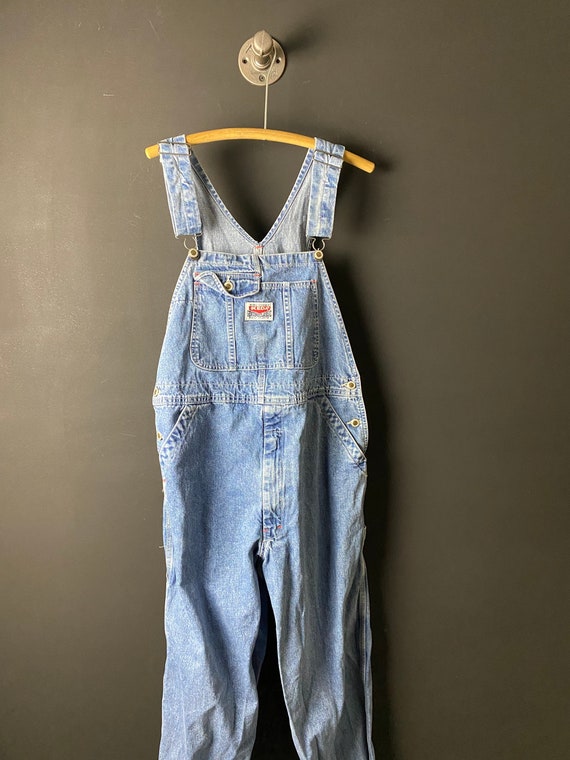 Vintage overalls dungarees ikeda 90s denim large