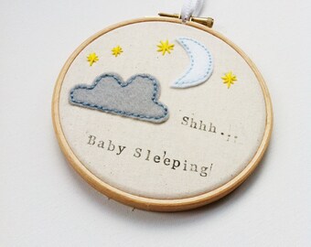 Baby sleeping sign | Etsy