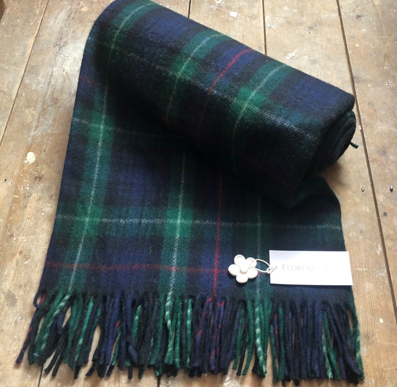 Recycled Wool Tartan Check Blankets, Throws by Florence Lilly McKenzie Tartan