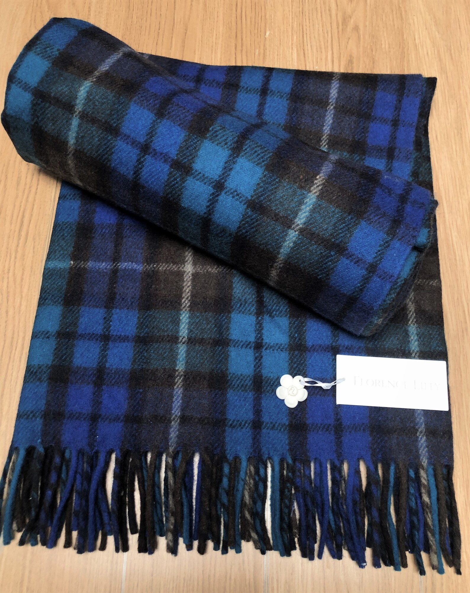 Recycled Wool Tartan Check Blankets Throws by Florence Lilly - Etsy UK