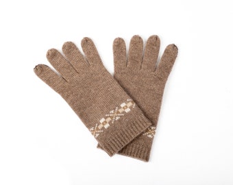 Ladies Esther Cashmere Gloves with touch screen technology and Complimentary Gift Packaging ~ Beige