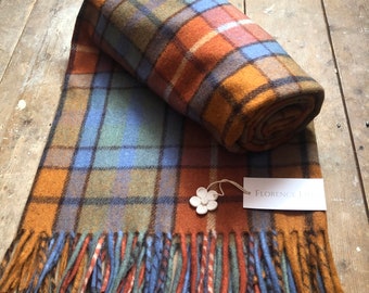 Colourful Recycled Wool Blanket/Throw by Florence Lilly