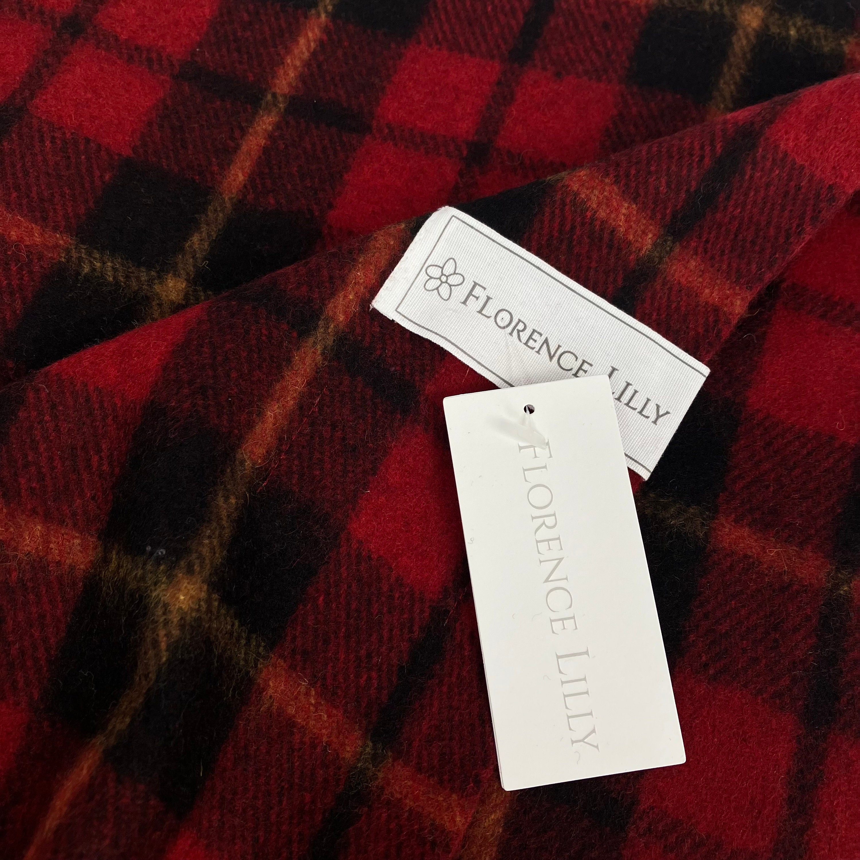 Wallace Tartan Recycled Wool Blanket/Throw by Florence Lilly