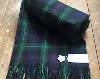 Mackenzie Tartan Recycled Wool Blanket/Throw by Florence Lilly