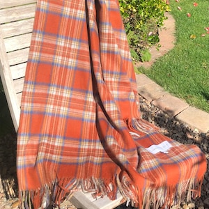 Lambswool Super Soft Check Blankets, Throws by Florence Lilly