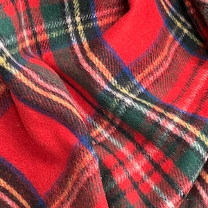 Royal Stewart Tartan Recycled Wool Blanket/Throw by Florence Lilly