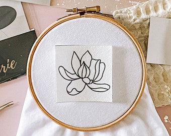 FREESIA FLOWER Embroidery Kit, flower embroidery, flower, embroidery kit, modern embroidery, easy embroidery, embroidery, creative, DIY, Do It Yourself