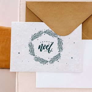 Postcard to plant, Merry Christmas, gift idea, Christmas gift, Seeded paper, biodegradable, stationery, field flowers, strawberries