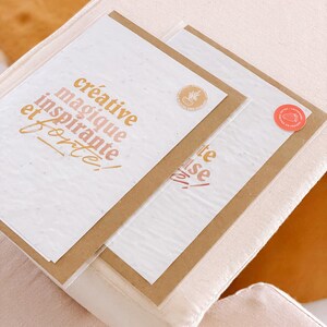 Carte à planter, amitié, always & for ever, idée cadeau, Saint valentin, EVJF, mariage, Papier ensemencé, biodégradable, BFF, fraise, fleurs image 5