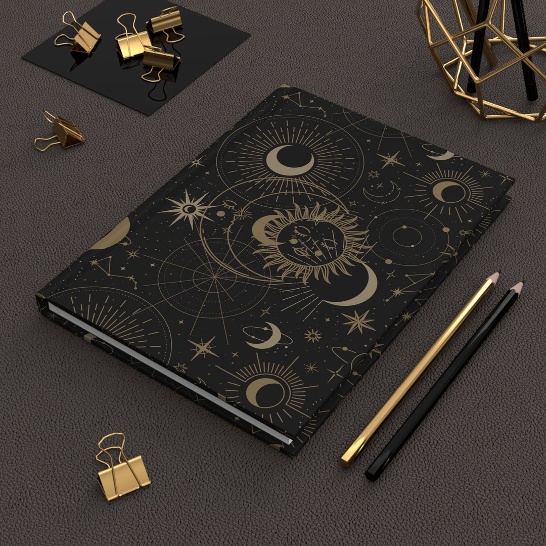 Sun and Moon Celestial Hardcover Journal Matte - Etsy