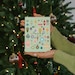Merry Christmas Mid-century Ornament Print Png Transparent Print 8x10 ...