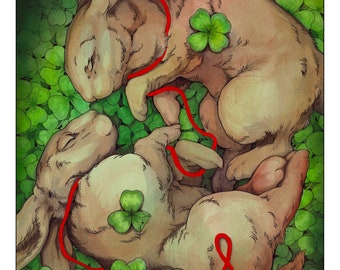 Bunny Wedding PRINT