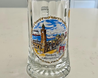 Vintage German Beer Stein Hamburg beer mug 0.5l
