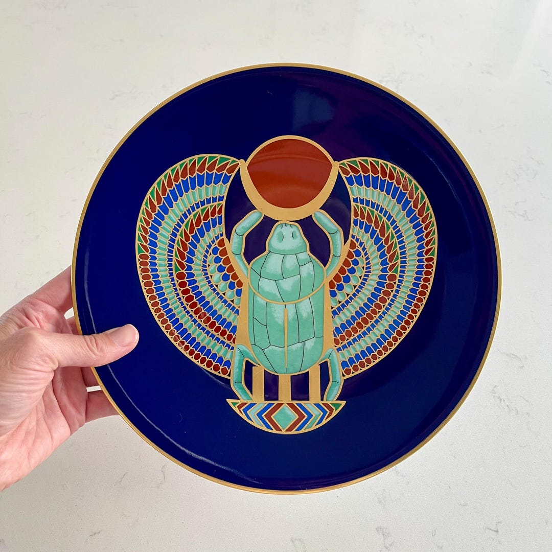 Scarab Ride Plate Vintage Collectible Plate