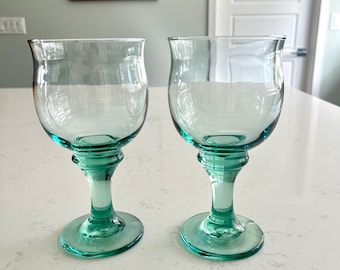 Vintage Libbey Clarion water/wine goblets (Set of 2)