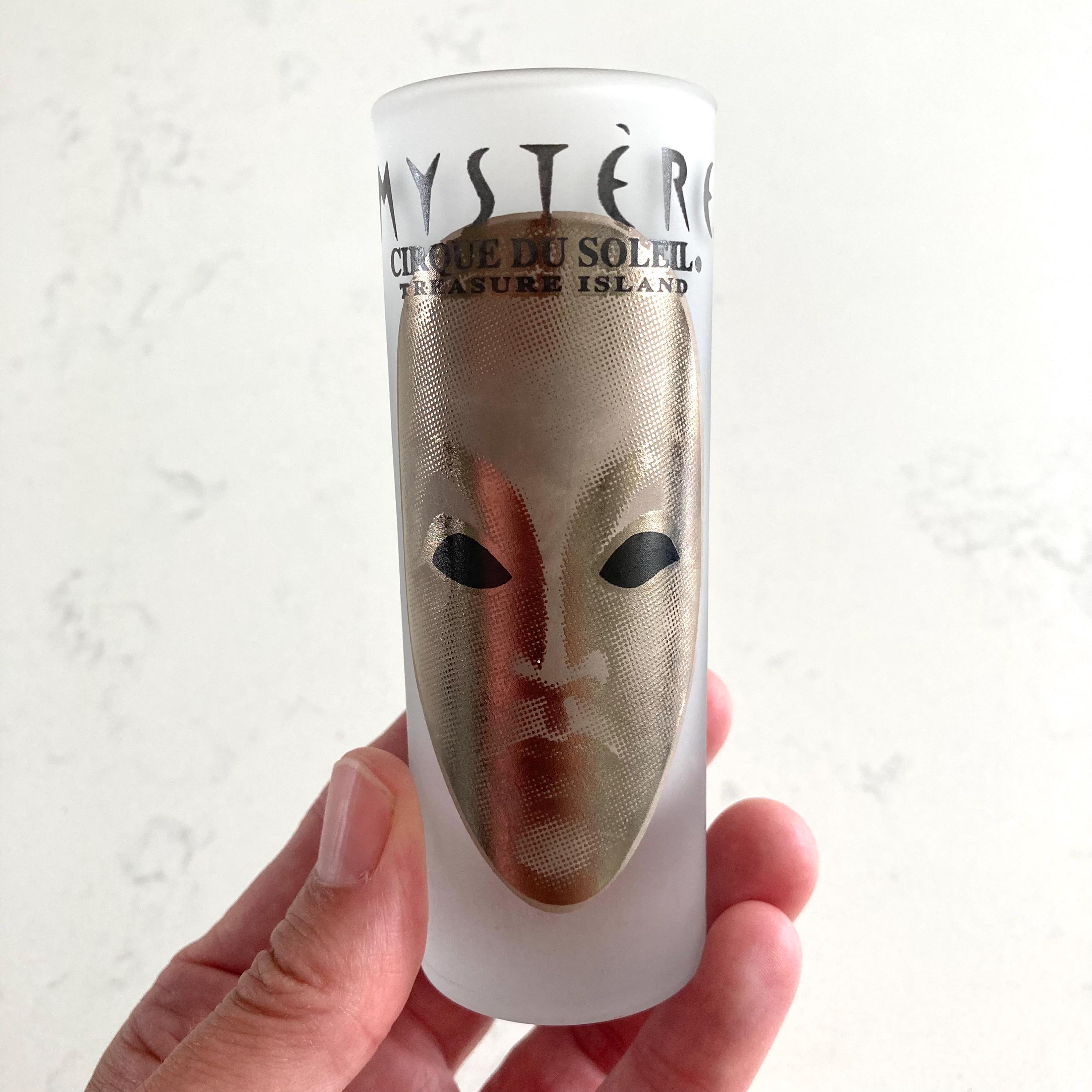 Vintage Mystere Cirque du Soleil Treasure Island Shot Glass Retro Bar Vintage Bar Vintage Cocktails  Shot Glass