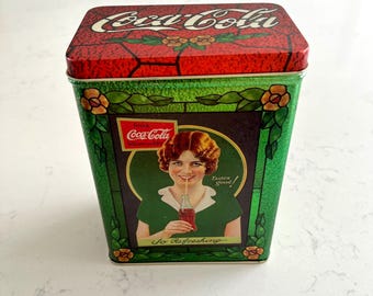 Vintage Coca-Cola tin container metal box collectible