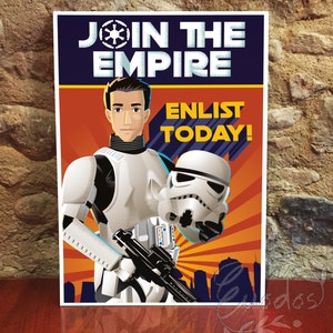 Portrait Star Wars Propaganda Poster - Digital File Only by Euodos