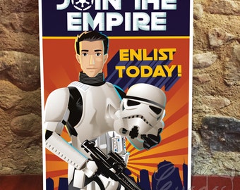 Portrait Star Wars Propaganda Poster - Digital File Only by Euodos