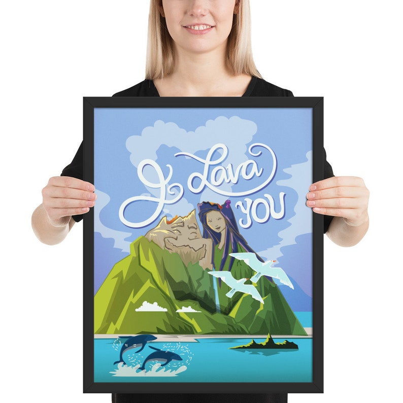 Personalized Medium Sized Frame Vertical or Horizontal Print by Euodos image 1