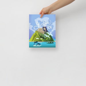 Ungerahmtes personalisiertes Poster im Quer-/Hochformat von Euodos