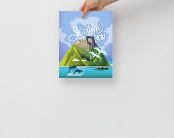 Unframed Personalized Poster Horizontal/Vertical Format by Euodos