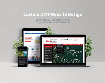 Custom Website Design | WordPress - Divi for Blog, Small Business, eCommerce Website | Professional Website Design | Web Designer