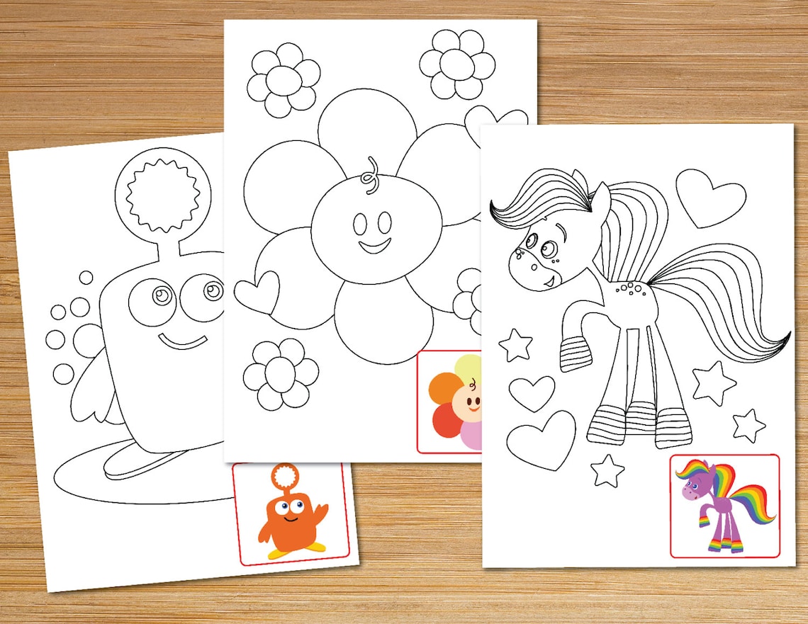 New Baby Tv Coloring Pages for Kids