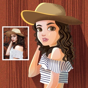 Commission Custom Cartoon Portrait - Digital File Only by Euodos