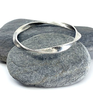 SILPADA Sterling Silver Ribbon Bangle Bracelet, B2827,   Free Gift Wrap