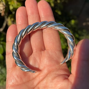 SILPADA Heavy Sterling Silver Twisted Cuff Bracelet, B0014, Free Shipping and Gift Wrap