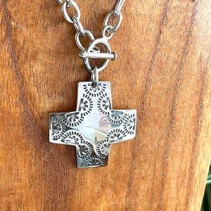 SILPADA Sterling Silver &quot;Virtuosity&quot; Cross Necklace, N0557,  Free Gift Wrap
