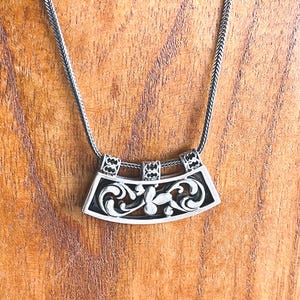 SILPADA Sterling Silver Open Work Bar Necklace, N1472, 18&quot;, Free Shipping and Gift Wrap