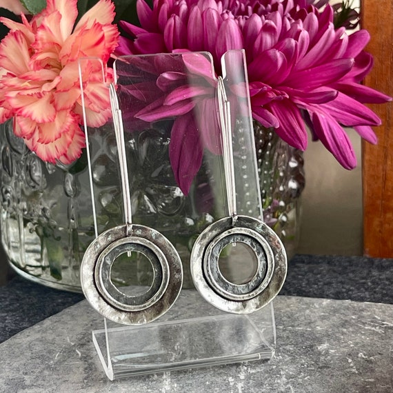 Vintage SILPADA Sterling Silver Long Rustic Open … - image 6