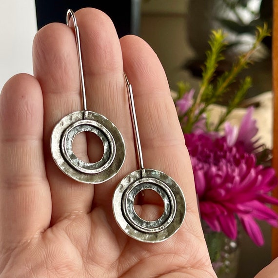 Vintage SILPADA Sterling Silver Long Rustic Open … - image 9